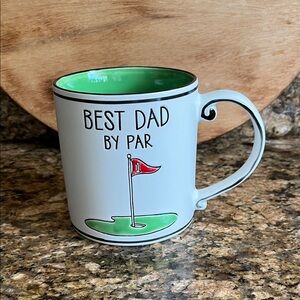⛳️ NWT Spectrum Designz ” Best Dad By Par" Double Sided Embossed 21 oz Mug